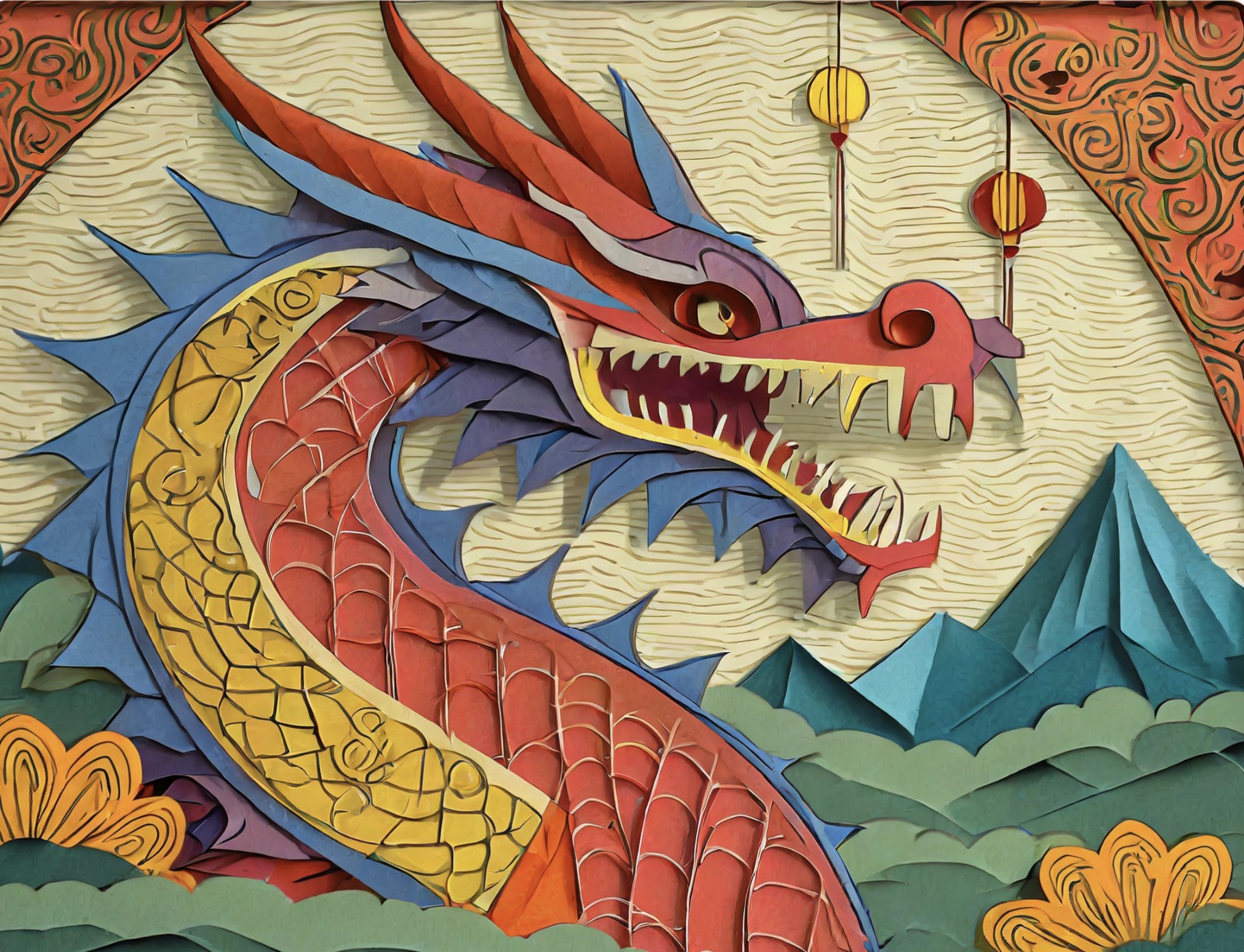 Paper Chinese Dragon