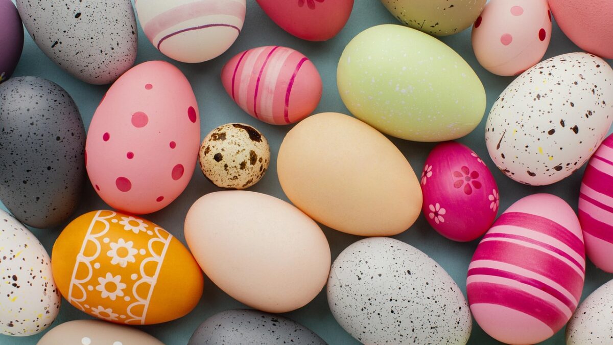 colorful easter eggs