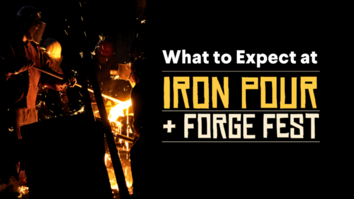 GoggleWorks Iron Pour & Forge Fest logo